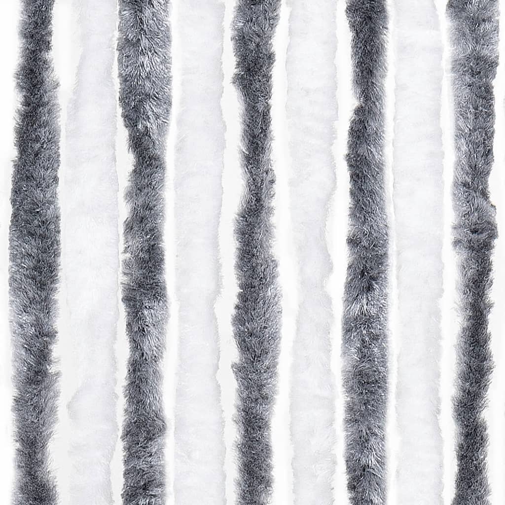 vidaXL Zanzariera Grigio e Bianco 90x220 cm Ciniglia - Image 9 of 12