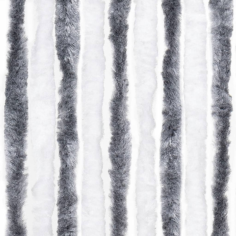 vidaXL Zanzariera Grigio e Bianco 90x220 cm Ciniglia - Image 9 of 12