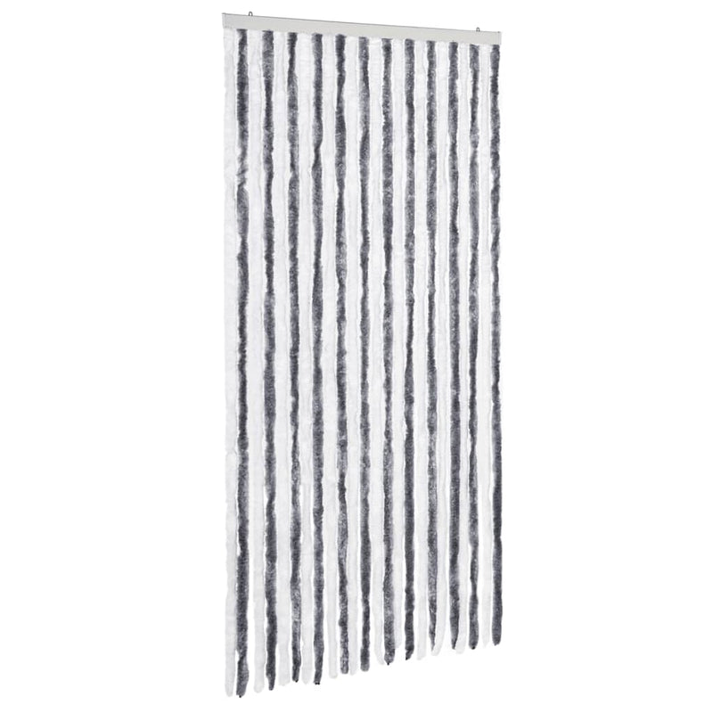 vidaXL Zanzariera Grigio e Bianco 90x220 cm Ciniglia - Image 4 of 12