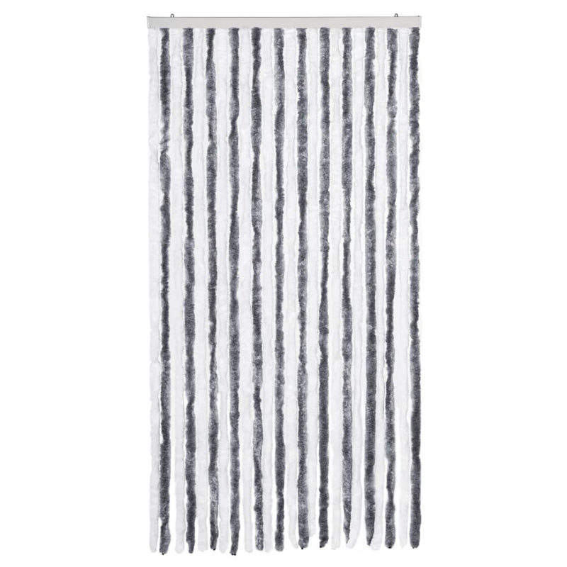 vidaXL Zanzariera Grigio e Bianco 90x220 cm Ciniglia - Image 6 of 12