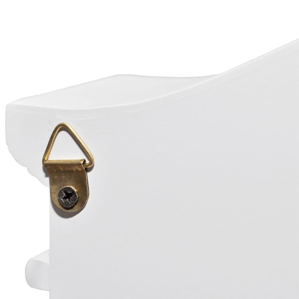 vidaXL Armadietto per Chiavi con Cornice Foto Bianco - Image 6 of 8