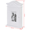 vidaXL Armadietto per Chiavi con Cornice Foto Bianco - Image 8 of 8