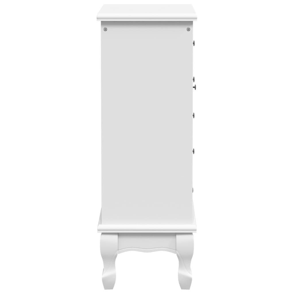 vidaXL Armadietto con 5 Cassetti e 2 Ripiani Bianco - Image 6 of 9