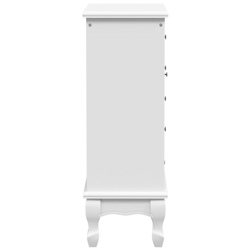 vidaXL Armadietto con 5 Cassetti e 2 Ripiani Bianco - Image 6 of 9