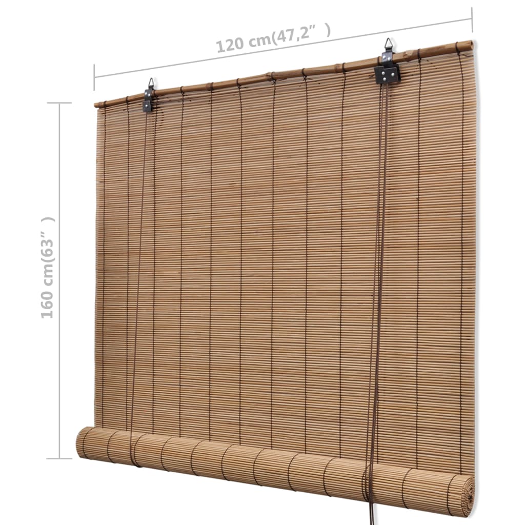 Tende a Rullo in Bambù Marrone 120x160 cm - Image 4 of 4