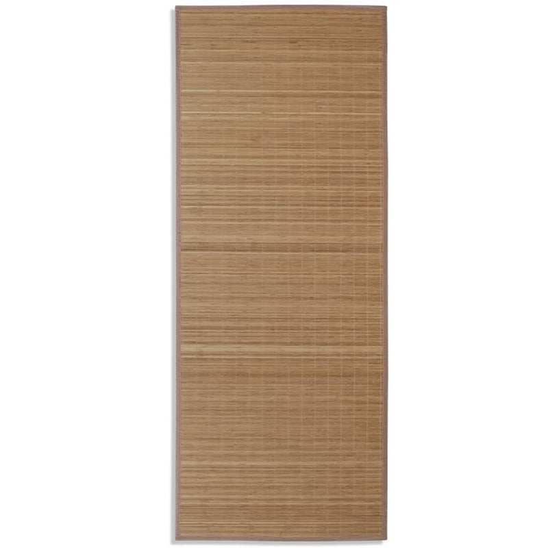 vidaXL Tappeto Rettangolare in Bambù Marrone 80 x 300 cm - Image 3 of 10