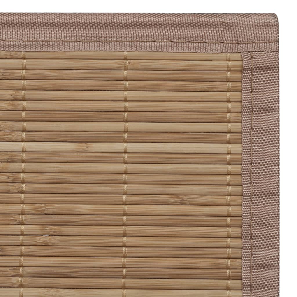 vidaXL Tappeto Rettangolare in Bambù Marrone 80 x 200 cm - Image 5 of 5