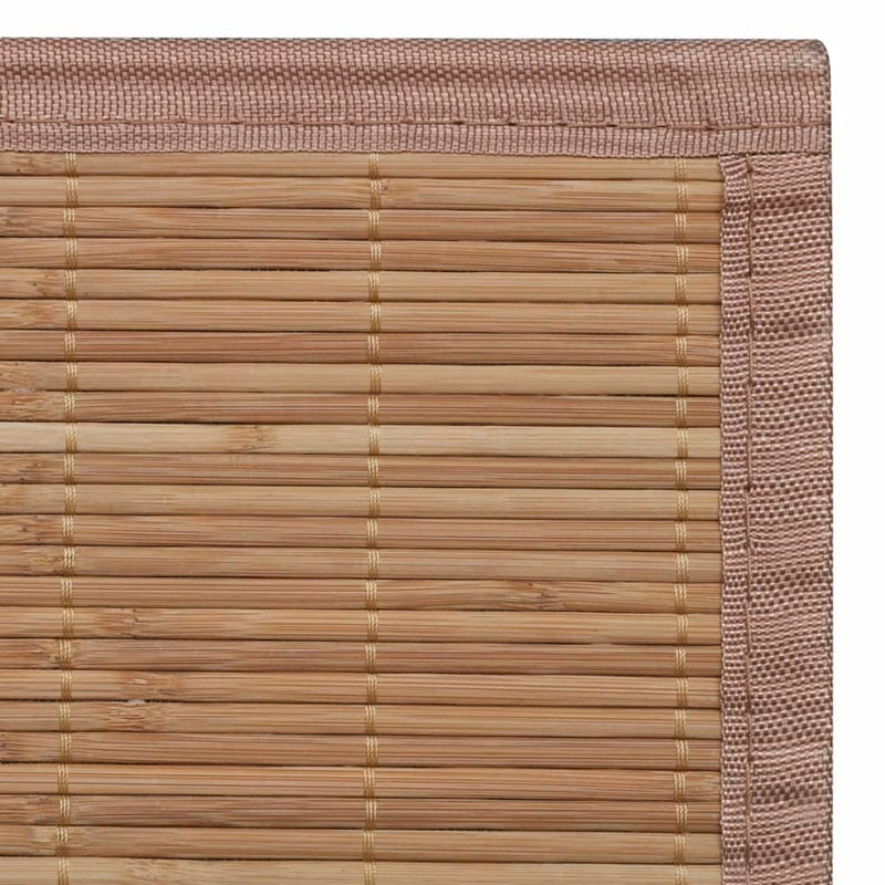vidaXL Tappeto Rettangolare in Bambù Marrone 150 x 200 cm - Image 9 of 10