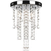 vidaXL Lampadario in Metallo Bianco con Perline in Cristallo - Image 2 of 4