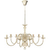 vidaXL Lampadario Stile Antico Metallo Bianco 8 Lampadine E14 - Image 2 of 5