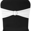 Set 25 Fasce Elasticizzate Bianche per Sedie con Fibbia Effetto Diamante - Image 6 of 8