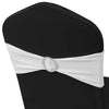 Set 25 Fasce Elasticizzate Bianche per Sedie con Fibbia Effetto Diamante - Image 8 of 8
