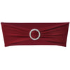 Set 25 Fasce Elasticizzate Bianche per Sedie con Fibbia Effetto Diamante - Image 4 of 8