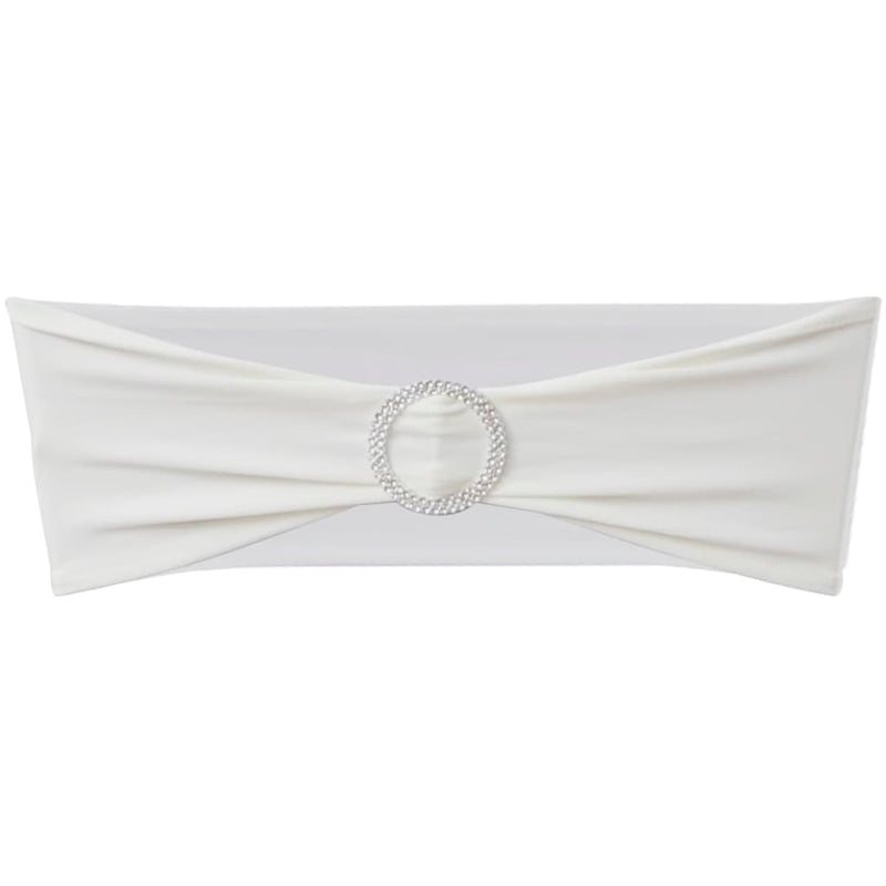 vidaXL Banda elástica para silla con hebilla 14x34-50 cm Crema (25 unidades) - Image 2 of 4