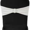 Set 25 Fasce Decorative Nere Elasticizzate per Sedie con Fibbia Effetto Diamante - Image 6 of 8