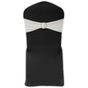 Set 25 Fasce Decorative Nere Elasticizzate per Sedie con Fibbia Effetto Diamante - Image 2 of 8