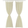 Tende Micro-Raso Crema 2 pezzi con Occhielli 140 x 225 cm - Image 1 of 2