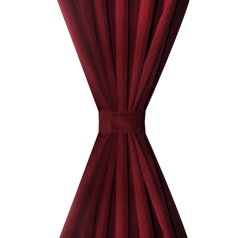 Tende Micro-Raso Bordò 2 pezzi con Occhielli 140 x 245 cm - Image 2 of 2