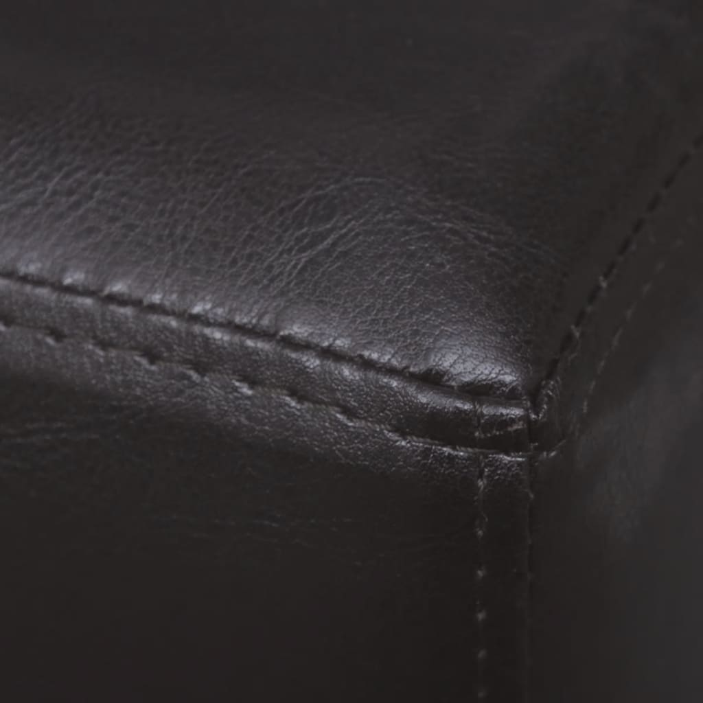 vidaXL Panca 139,5 cm Marrone Scuro in Similpelle - Image 4 of 5
