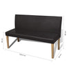 vidaXL Panca 139,5 cm Marrone Scuro in Similpelle - Image 5 of 5