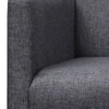 vidaXL Panca con Cuscino Imbottito Tessuto Legno di Hevea Grigio Scuro - Image 1 of 4