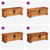 Cassapanca di Stoccaggio in Legno Ruvido di Mango - immagine 3 | SolPatio - Image 3 of 10