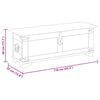 Cassapanca di Stoccaggio in Legno Ruvido di Mango - immagine 9 | SolPatio - Image 9 of 10