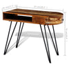 vidaXL Scrivania in Legno Massello di Recupero con Gambe in Ferro - Image 6 of 6