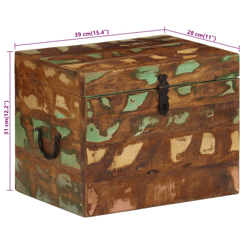Scatola di Stoccaggio in Legno Massello di Recupero - immagine 12 | SolPatio - Image 12 of 12