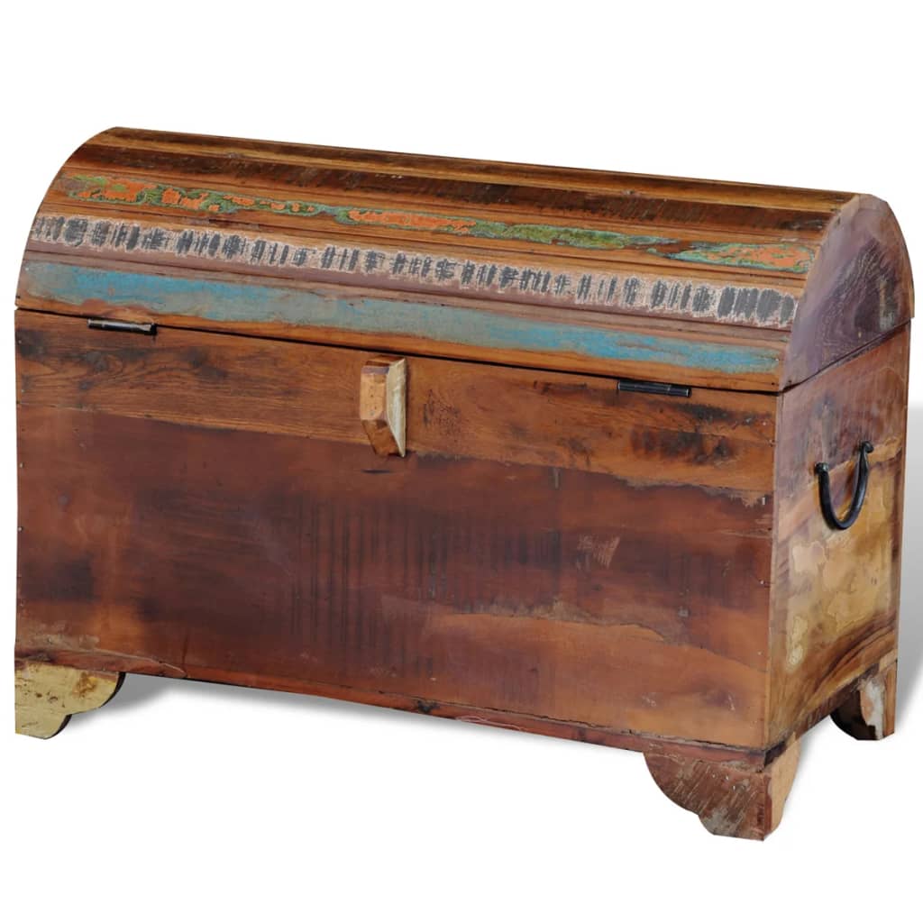 vidaXL Cassa di Stoccaggio in Legno Massello di Recupero - Image 4 of 7