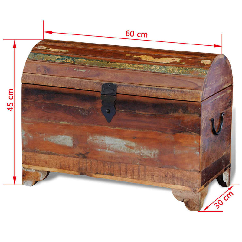 vidaXL Cassa di Stoccaggio in Legno Massello di Recupero - Image 7 of 7