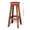 Sgabello da Bar in Legno Massello di Recupero - immagine 6 | SolPatio - Image 6 of 6