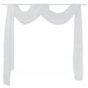 Tenda Decorativa in Voile Bianco per Feste ed Eventi, 140 x 600 cm