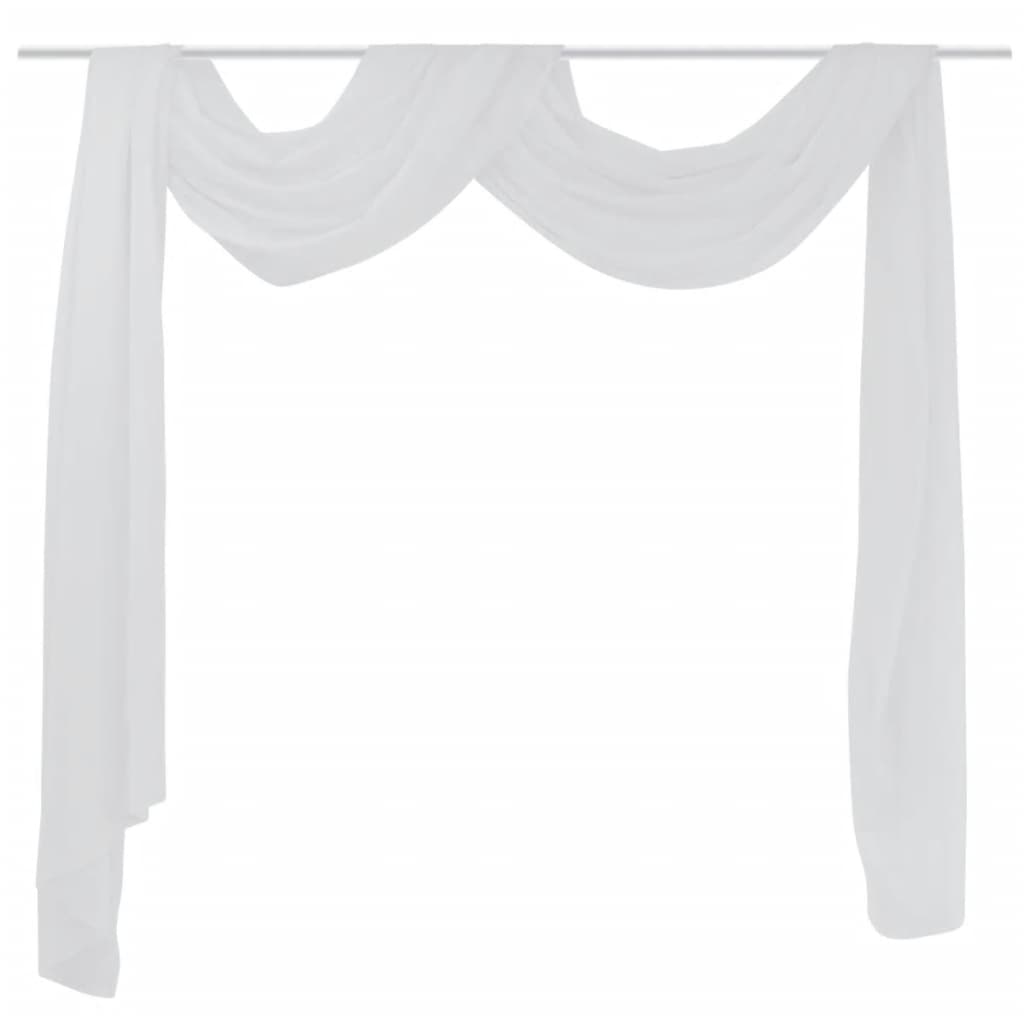 Tenda Decorativa in Voile Bianco per Feste ed Eventi, 140 x 600 cm - immagine 1 | SolPatio - Image 1 of 1