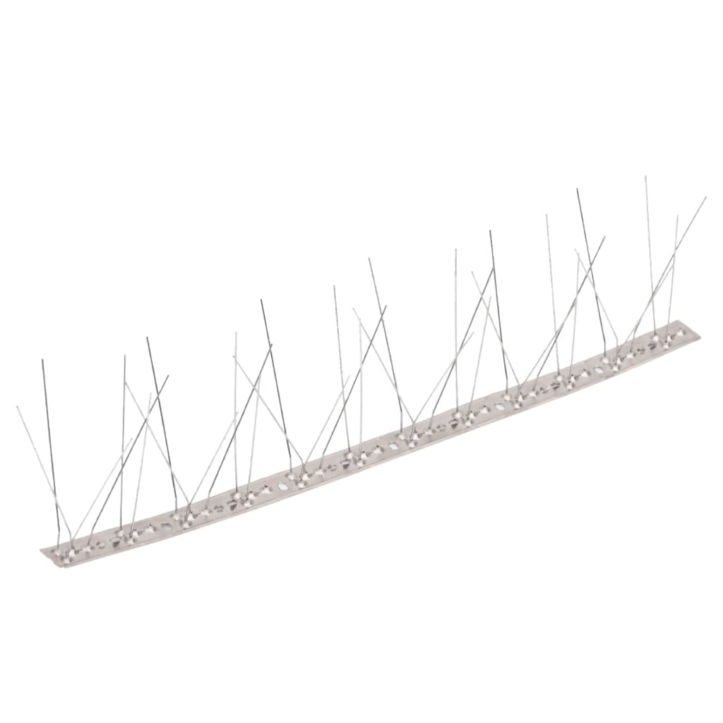 vidaXL Set Dissuasori per Uccelli e Piccioni 6 pz Acciaio 5 File 3 m - Image 1 of 5