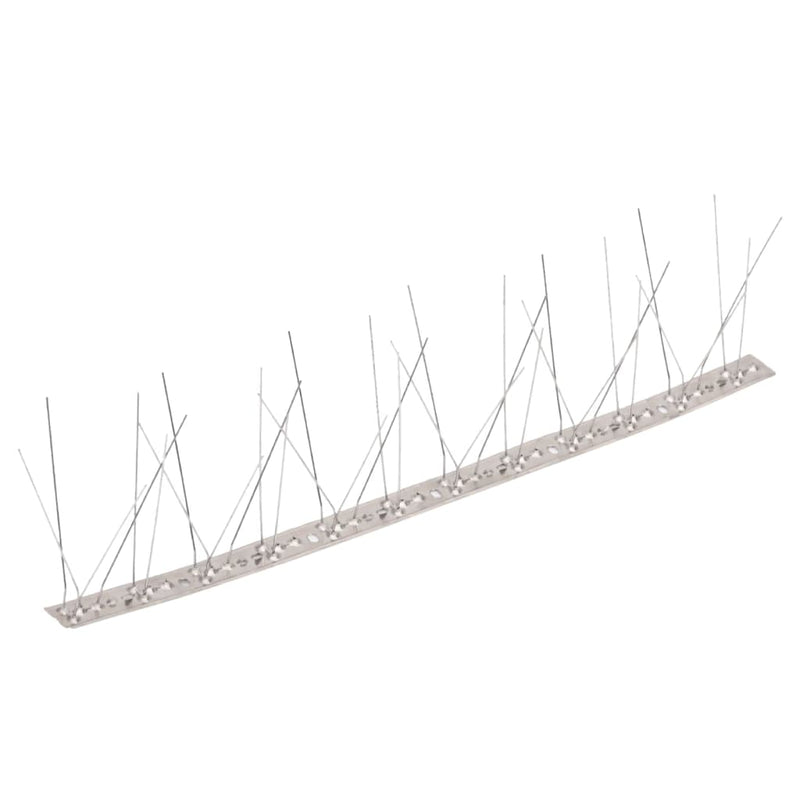 vidaXL Set Dissuasori per Uccelli e Piccioni 6 pz Acciaio 5 File 3 m - Image 1 of 5