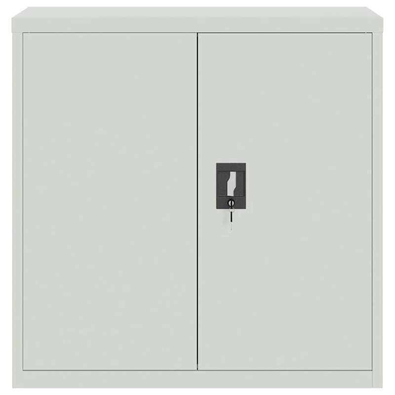 vidaXL Armadio per Ufficio a 2 Ante 90 cm Grigio in Acciaio - Image 3 of 10