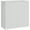 vidaXL Armadio per Ufficio a 2 Ante 90 cm Grigio in Acciaio - Image 4 of 10