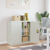 vidaXL Armadio per Ufficio a 2 Ante 90 cm Grigio in Acciaio - Image 1 of 10