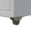 Schedario da Ufficio con 5 Cassetti e Ruote - Grigio Acciaio - immagine 4 | SolPatio - Image 4 of 5