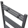 vidaXL Radiatore Portasciugamani ad Acqua in Acciaio Grigio 500 x 764 mm - Image 2 of 7