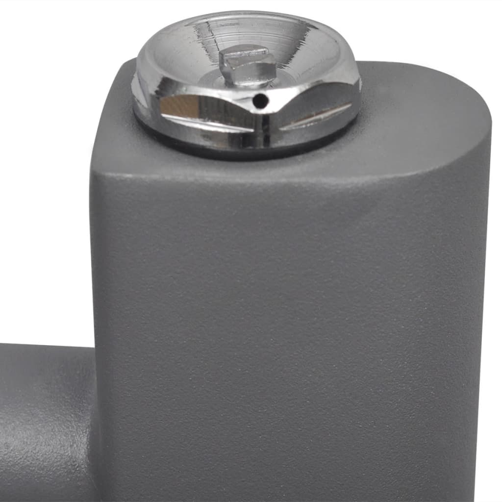 vidaXL Radiatore Portasciugamani ad Acqua in Acciaio Grigio 500 x 764 mm - Image 3 of 7