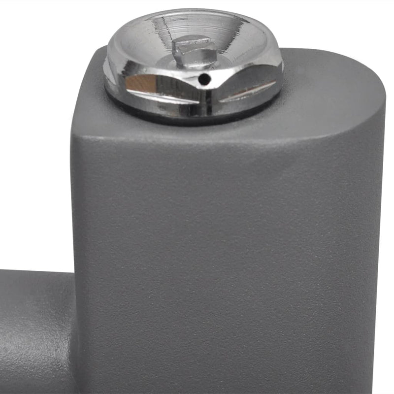 vidaXL Radiatore Centrale Portasciugamano Dritto Grigio 600 x 1160 mm - Image 3 of 7