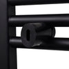 vidaXL Radiatore Centrale Portasciugamano Curvo Nero 500 x 1160 mm - Image 4 of 7
