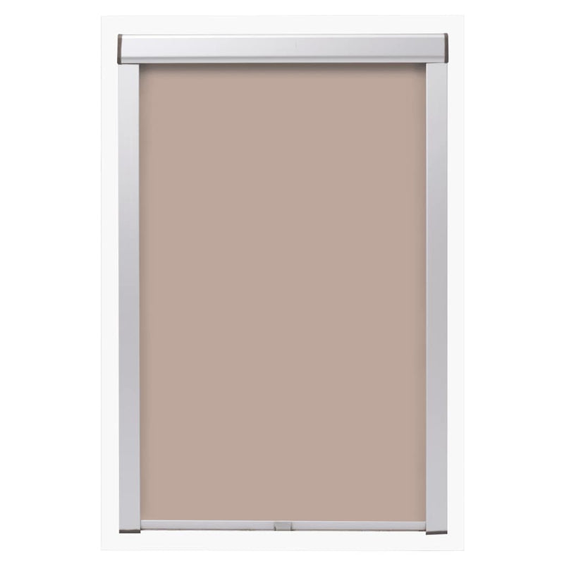 vidaXL Estor enrollable opaco termoaislante, 383 x 740 mm, Beige - Image 2 of 5