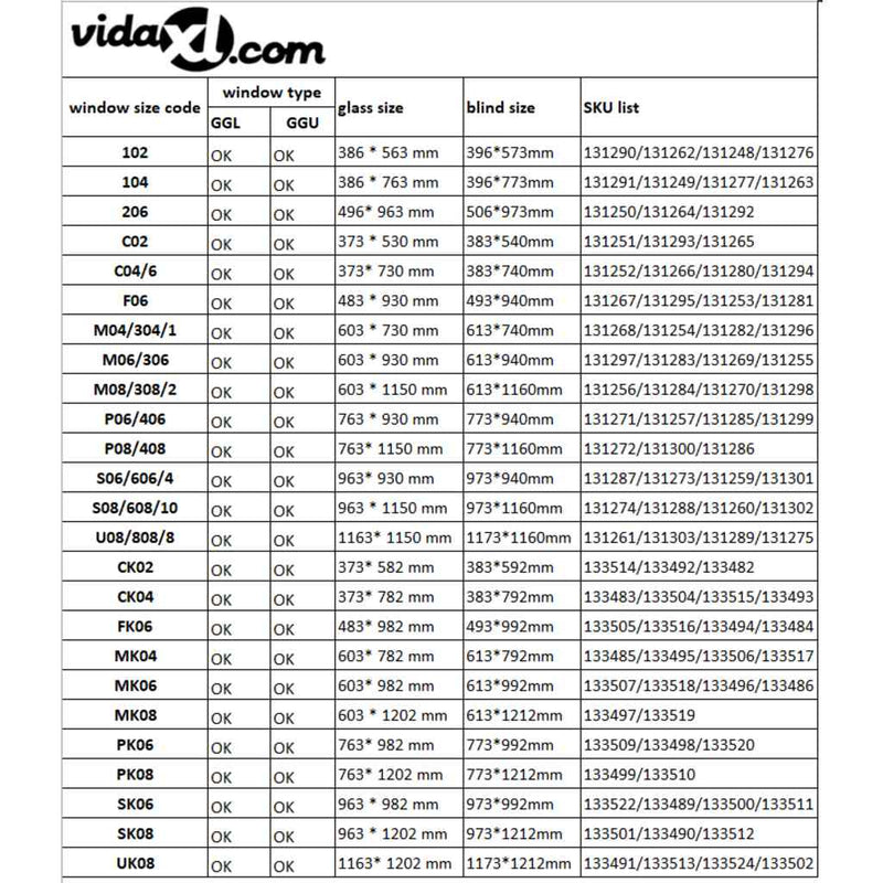 vidaXL Tenda a Rullo Oscurante Persiana Nera F06 - Image 10 of 10