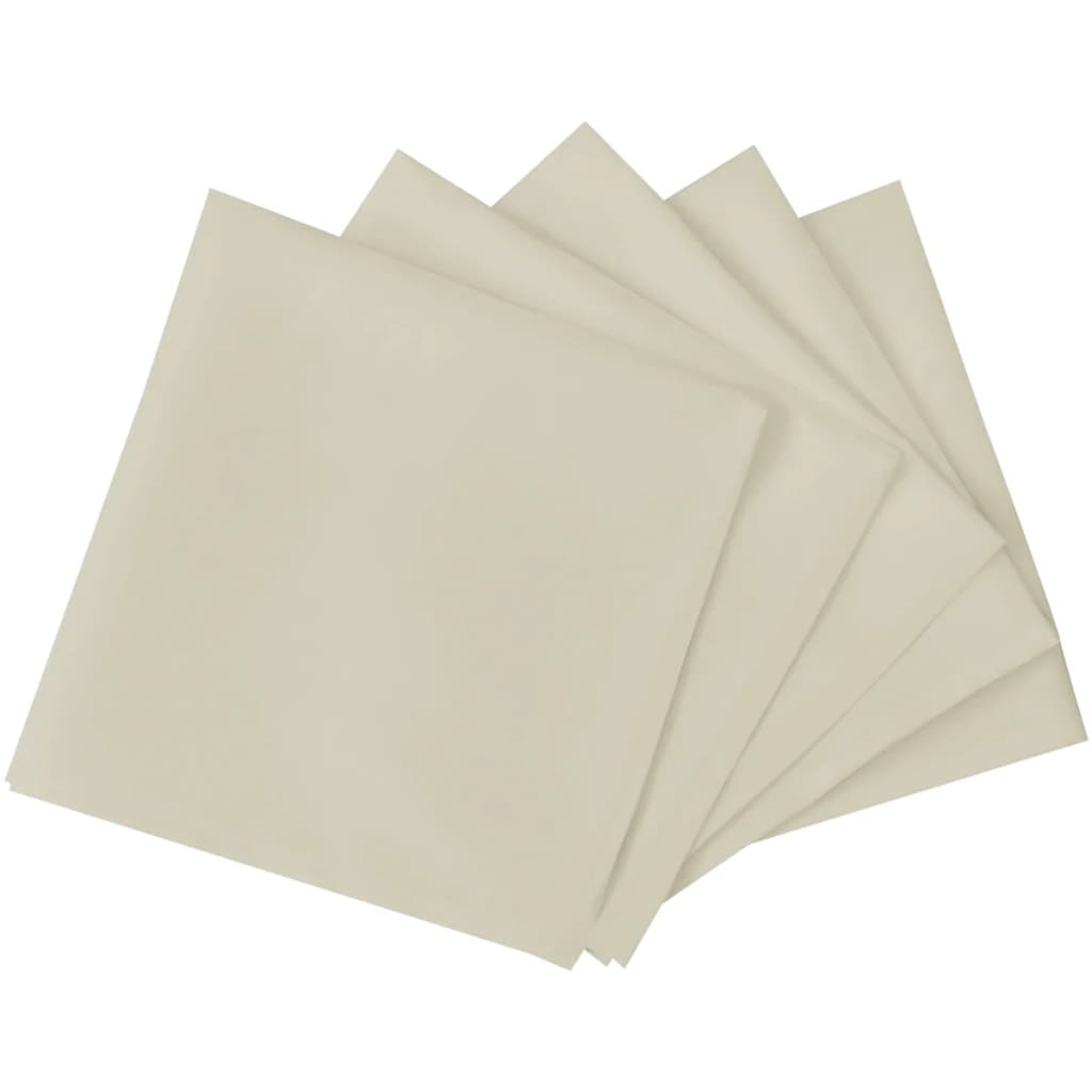 vidaXL Tovaglioli per Banchetti 100 Pz 50x50 Crema - Image 1 of 6