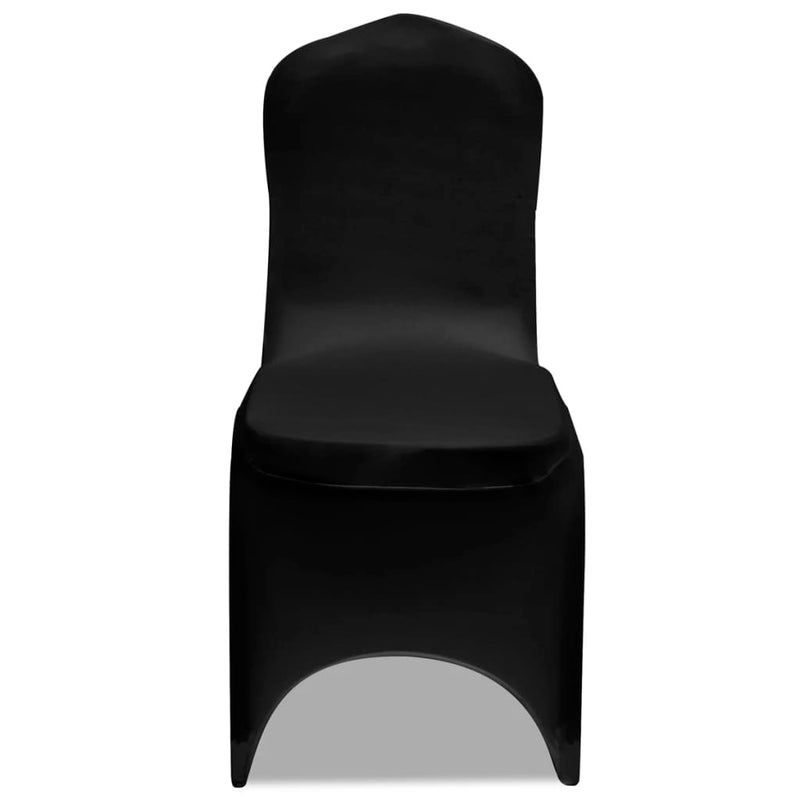 vidaXL Fodere Elastiche per Sedie 4 pz Nere - Image 2 of 6