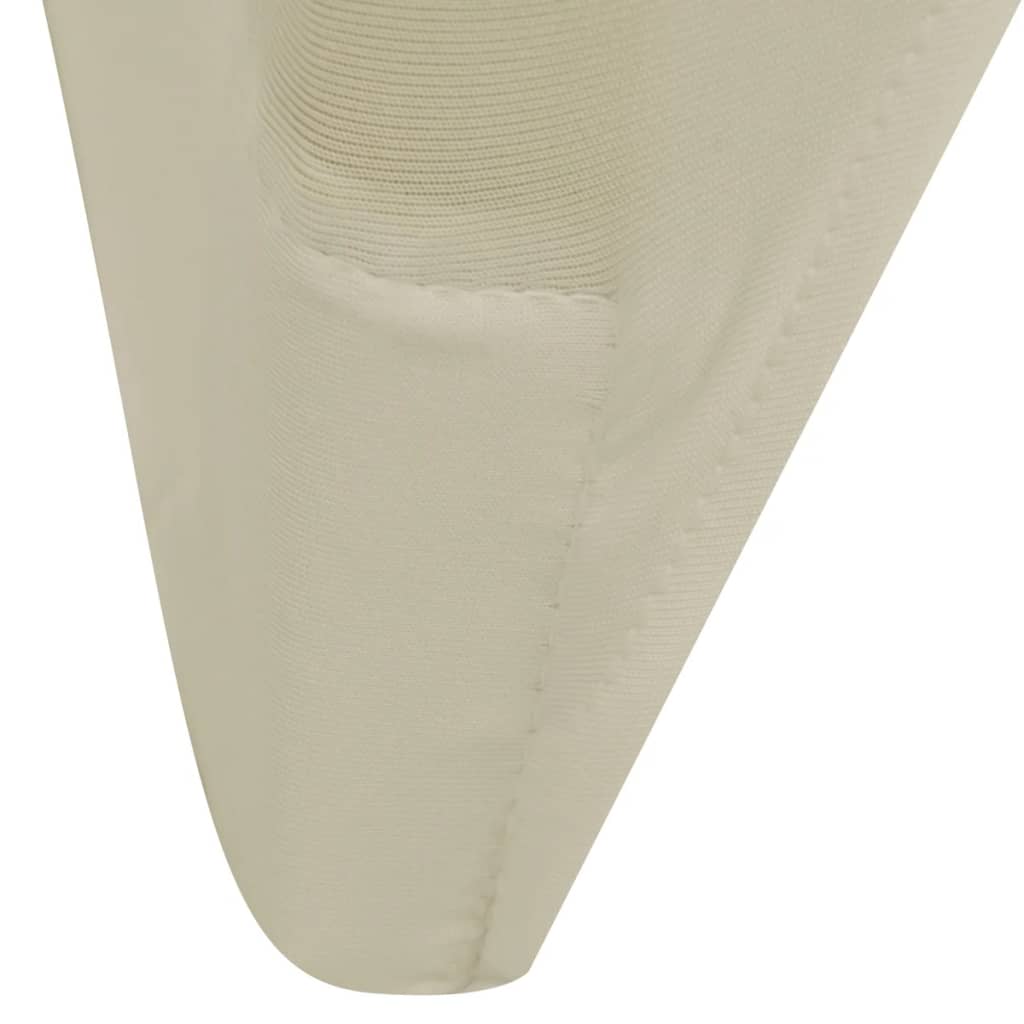 vidaXL Fodere Elastiche 4 pz per Sedie Crema - Image 4 of 6