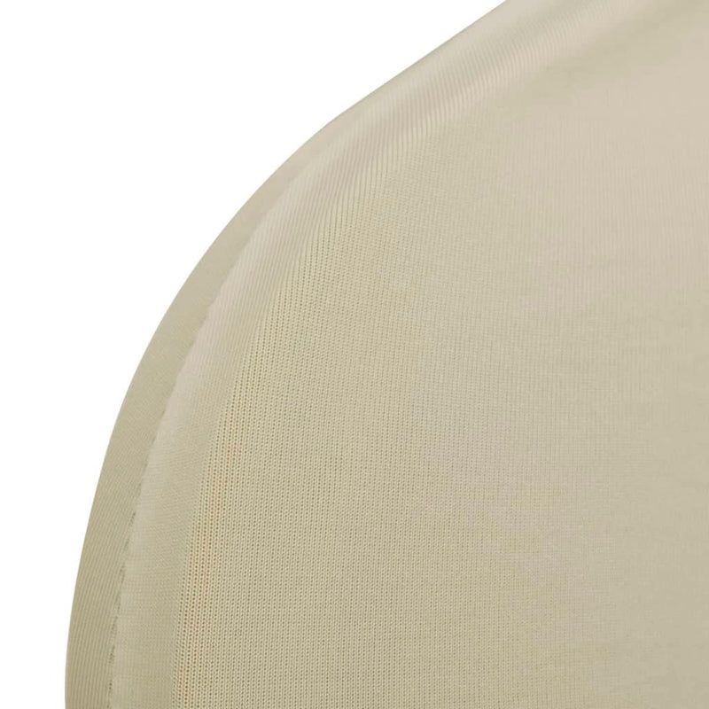 vidaXL Fodere Elastiche 4 pz per Sedie Crema - Image 5 of 6